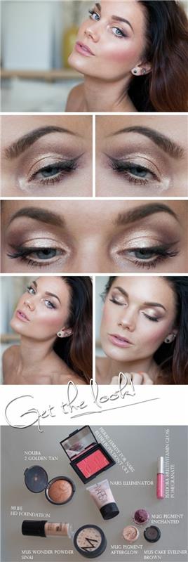 0-naučte sa, ako na make-up-vaše-oči-ako-na-make-up-modré-oči-očné tiene-