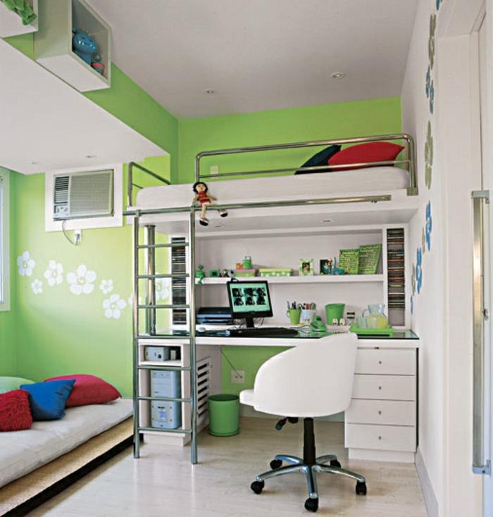 0-barnstol-ikea-barnrum-med-gröna-väggar-väggdekoration-i-barnrummet