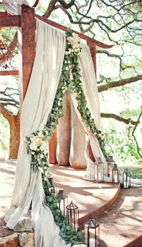 0-bröllop-event-dekoration-utanför-i-bröllopet-båge-trädgård-i-drapera-och-blommor