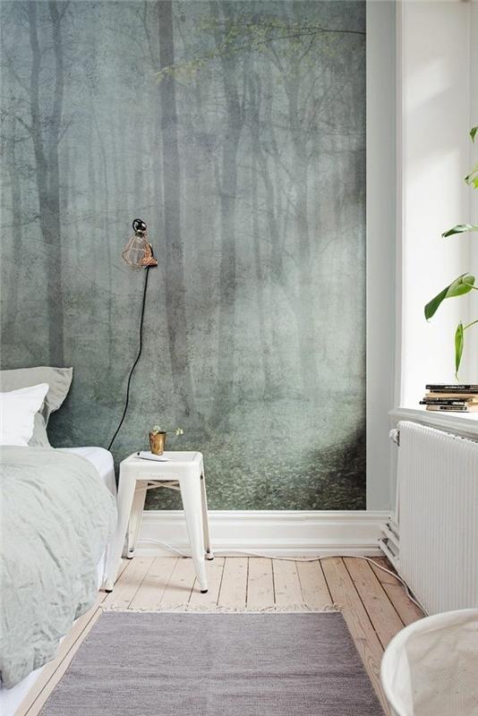 0-pekna-spalna-skandinavska-atmosfera-švédsky nábytok-a-svetlá-drevená podlaha
