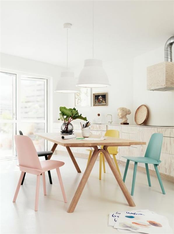 0-design-table-in-light-wood-with-colour-chair-around-the-Beige-floor-table-