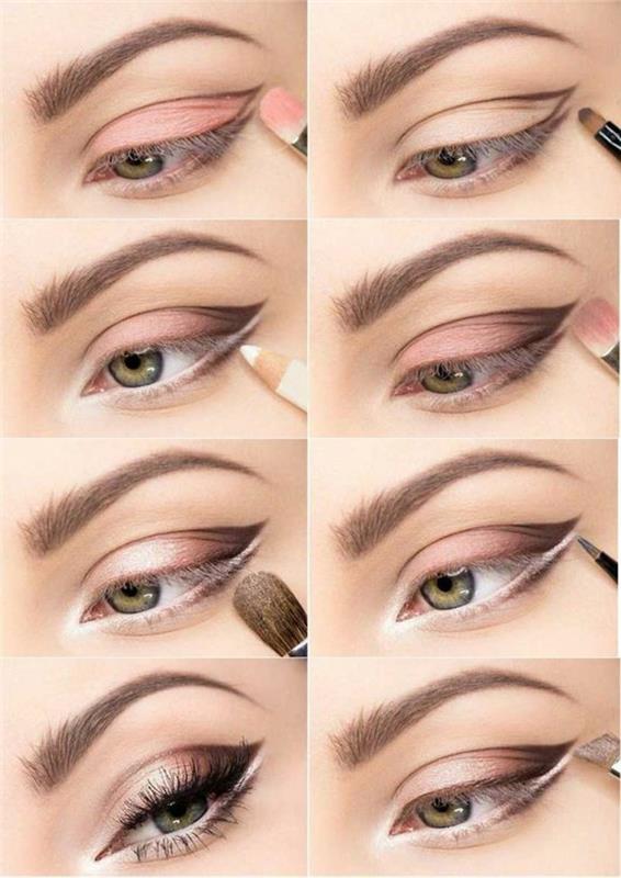 0-makeup-teknik-gröna-ögon-ögonlock-makeup-smokey-eye