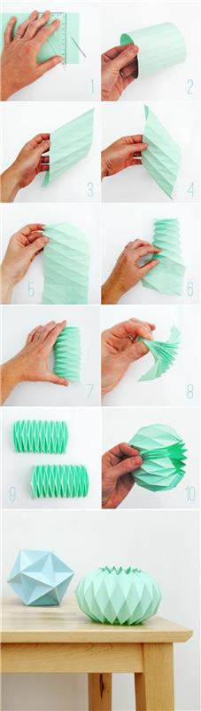 00-deco-bröllop-origami-i-papper-grön-mint-kinesisk-boll-i-papper