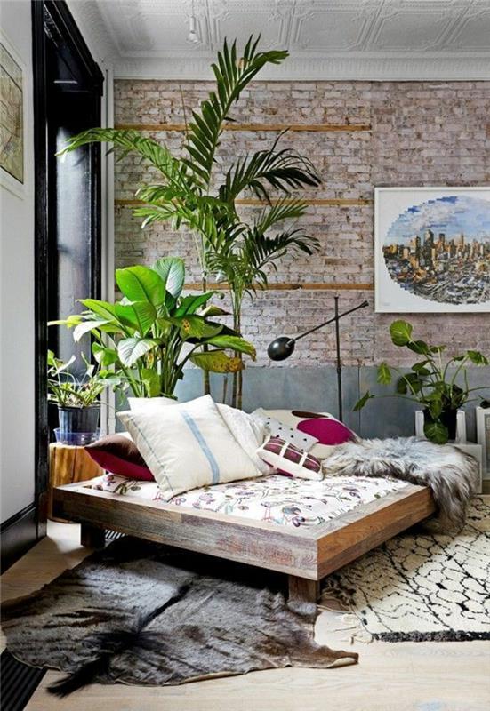 01-de-vackra-variationerna-för-en-shaggy-matta-i-vardagsrummet-med-tegel-väggar-och-grön-växt