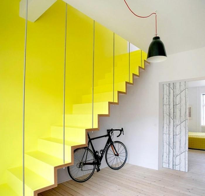 0-våningen-modern-gul-underbar-idé-trappa-design