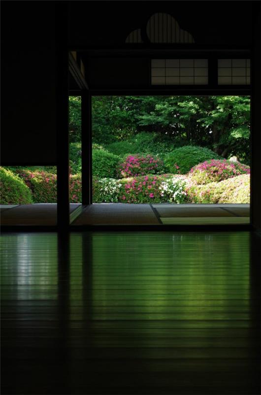 1-japonská architektúra-spálňa-záhrada-krásny výhľad