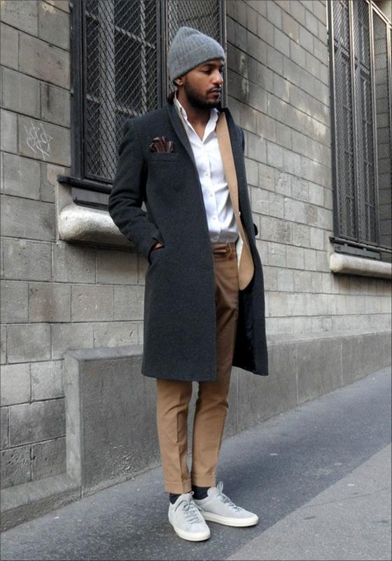 1-Ako-byť-elegantný-s-pánskym-dlhým-kabátom-zara-pánskym-kabátom-svetlohnedým-nohavicami-a-bielou košeľou