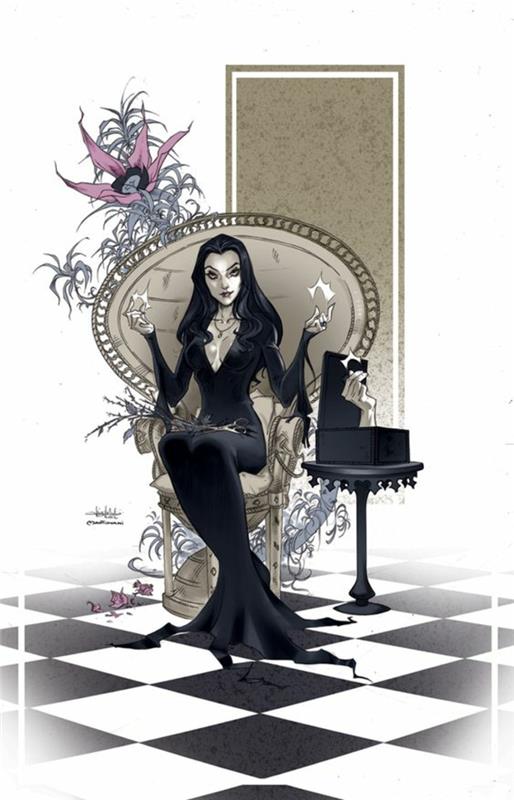 Addams släktnamn morticia addams familjevärden morticia de la famille addams