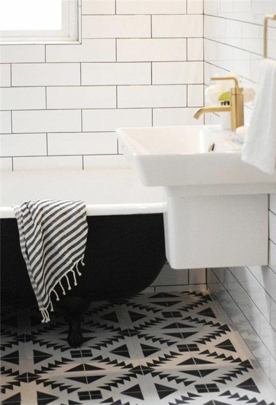 1-kachľová kúpeľňa-leroy-merlin-čierna-a-biela-v-elegantnej-a-modernej kúpeľni