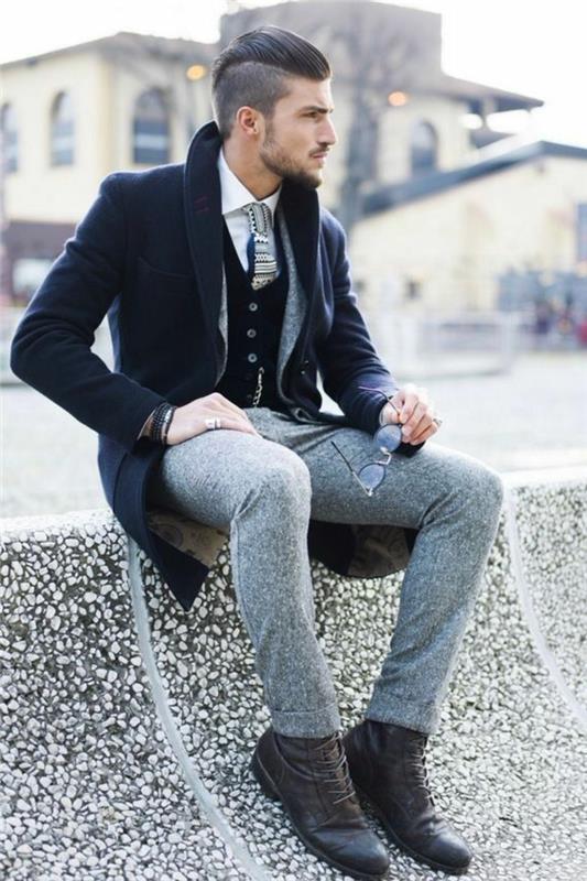 1-pekne-elegantné-farebné-čierne-pre-moderné-pánske-šedé nohavice