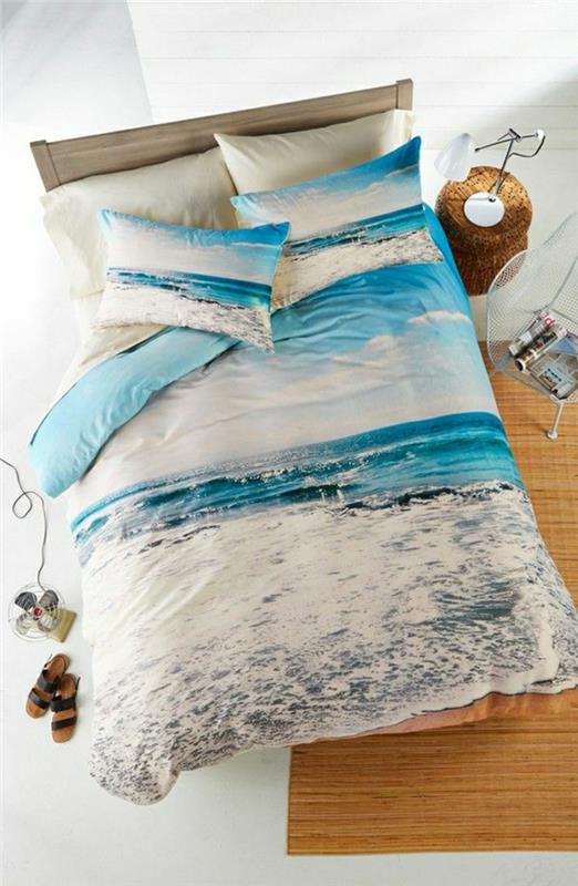 1-posteľová-posteľná bielizeň-morský-štýl-námornícka-dekorácia-manželská posteľ-morská-spálňa