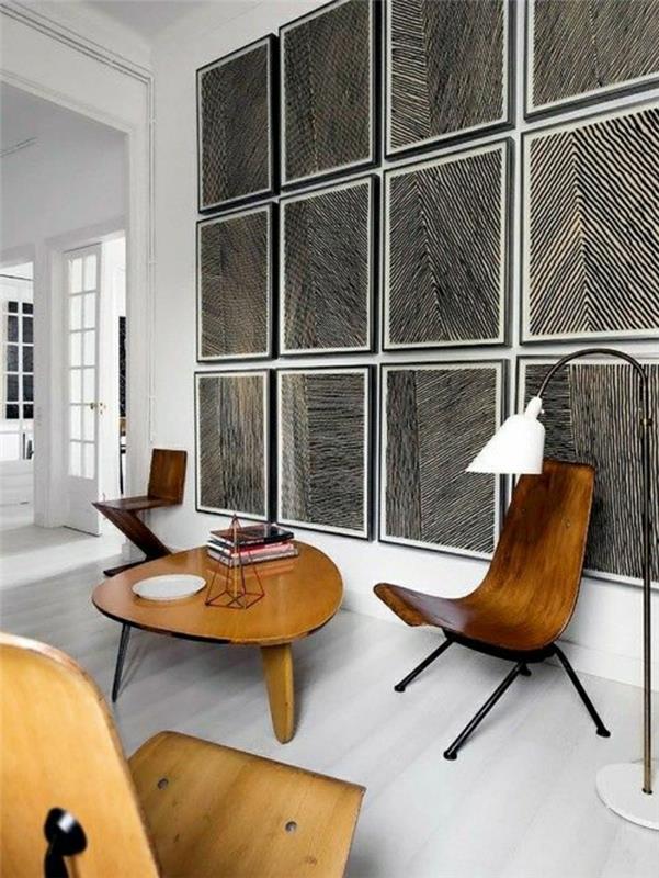 1-malý-drevený-konferenčný stolík-obývačka-sivé steny-podlaha-v-šedej-parkete-stena-dekorácia