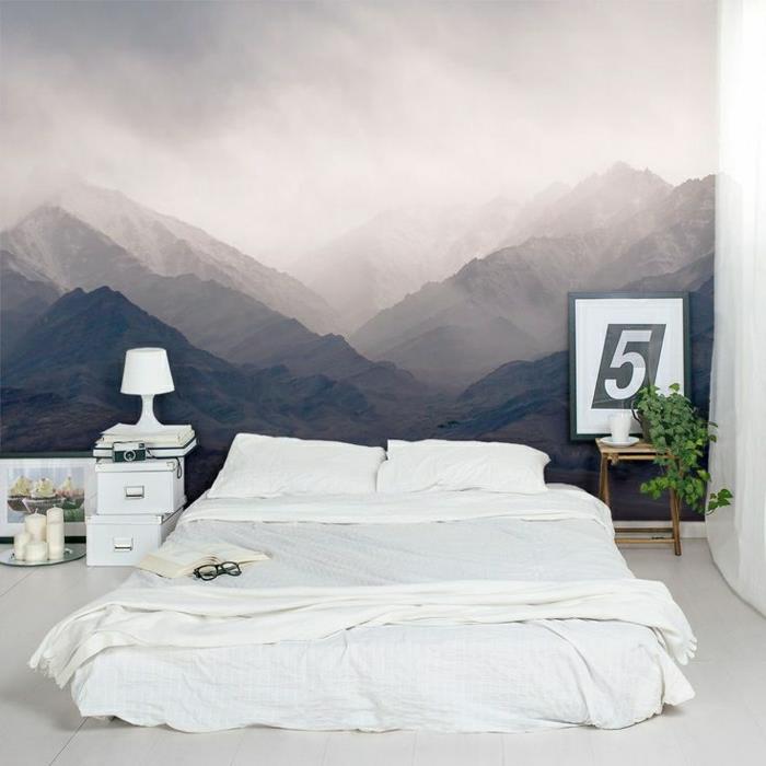 1-trompe-l-oeil-vägg-dekoration-med-trompe-l-oeil-väggdekaler-deco-väggmålning-för-sovrummet-lampa-i-sovrummet- att sova