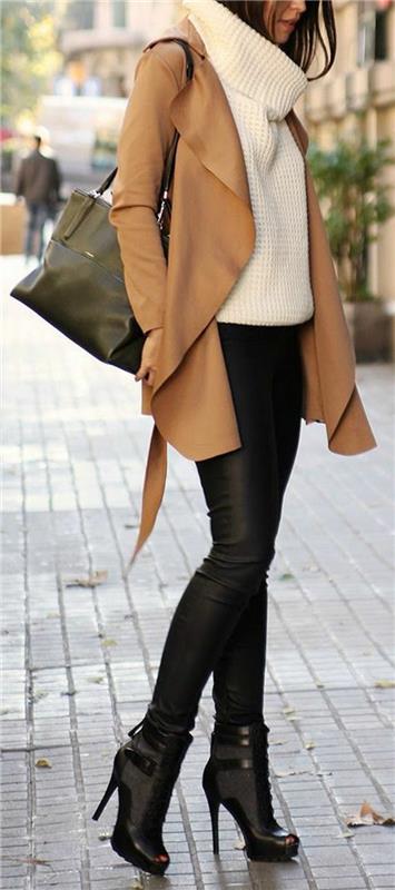 1-mocka-jacka-brun-jacka-svart-läder-ryggsäck-svart-byxor-street-mode