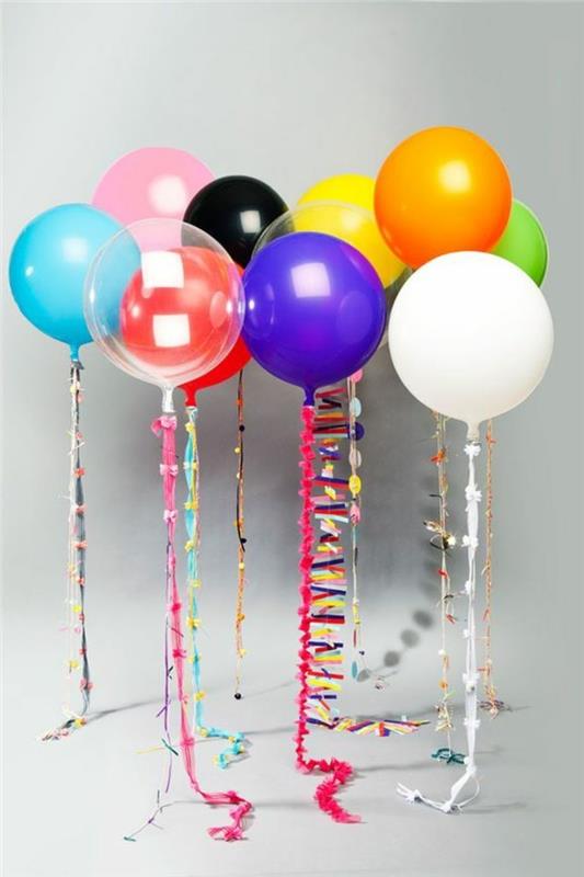 12-gäng mångfärgade ballonger