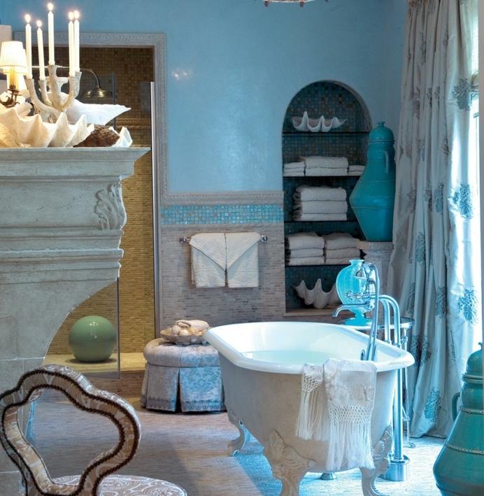 modrá-kúpeľňa-dekor-bohatá-morský-štýl-kúpeľňa-dekor-kúpeľňa-dekor