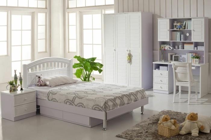farba-biela-detská izba-dizajn-veľmi-estetická-čisté-línie-štýl-a-elegancia-pre-dievča-spálňa-dekor
