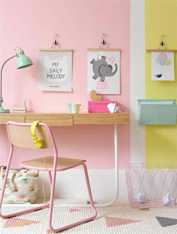 2-kontorsstol-för-barn-färgade-väggar-möbler-för-barn-rummet-hur-att-skapa-ett-barn-rum
