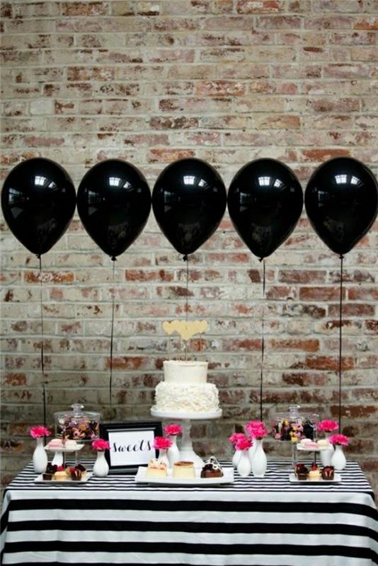 2-födelsedag-dekoration-30-år-hur-att-dekorera-den-vuxna-födelsedag-bordet-här-är-en-idé-med-svarta-balonger