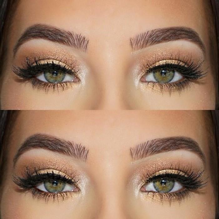 3-tutorial-makeup-green-eyes-makeup-mačka-eyes-smokey-eye-in-gold