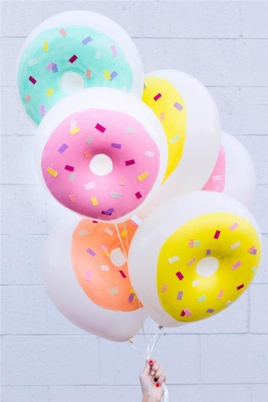 47-Donnuts-formade födelsedagsballonger