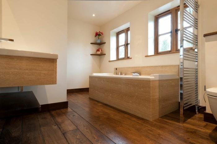 nádherný nápad, dekoratívna kúpeľňa, pekná a praktická vstavaná vaňa, ideálna kúpeľňa, parkety