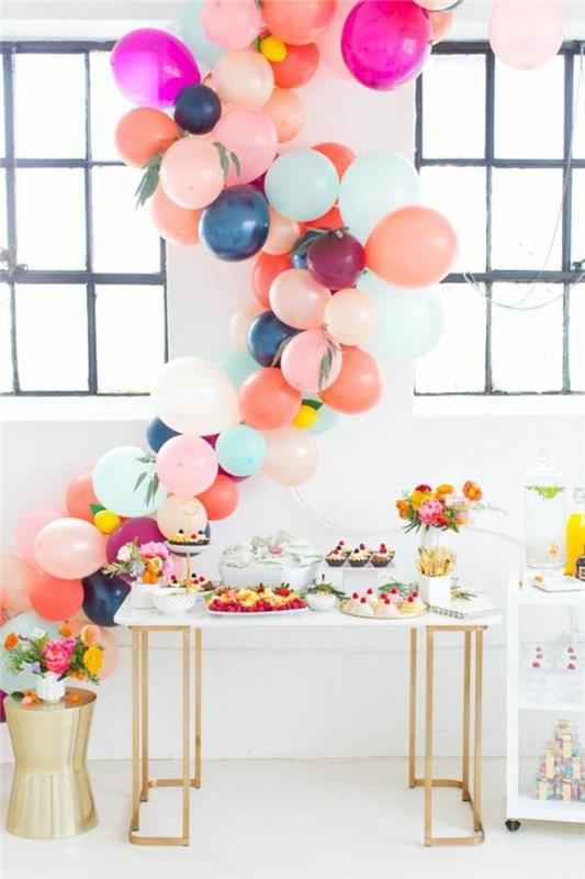 50-flerfärgad ballongkrans