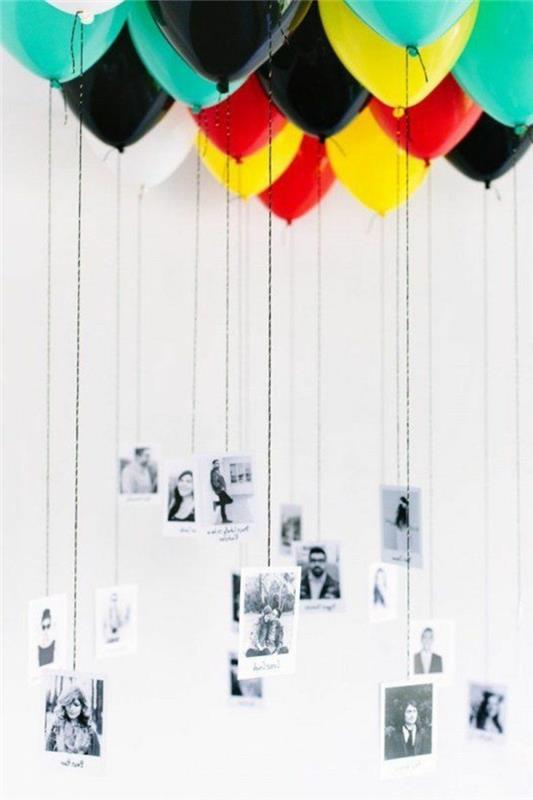 66-ballonger för födelsedag med foton