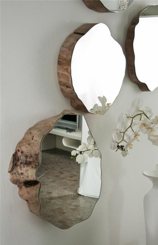 74-måla-en-korridor-en-grå-vägg-några-speglar-och-en-orkidé