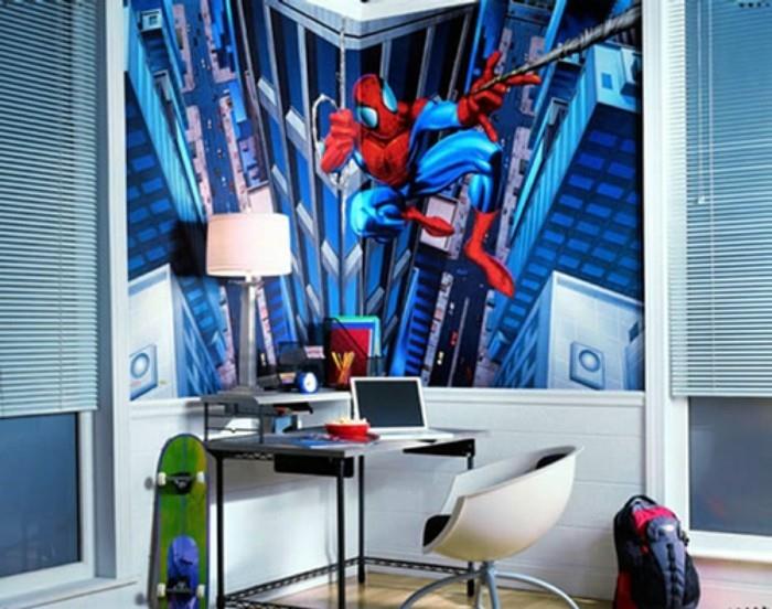 deco-detská izba-vhodná-pre-malých-spiderman-milovníkov-nápad-deco-chlapec-izba