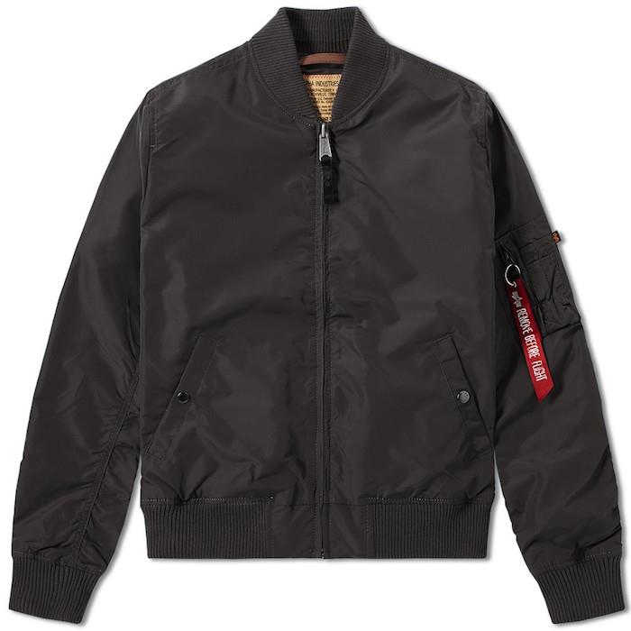 bomullsjacka man-jacka MA-1 TT Alpha Industries svart