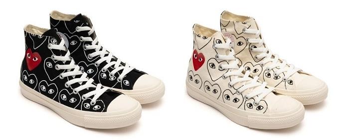 أطلقت Converse COMME des GARÇONS Play أزواج جديدة من All Star 70 hi ومنخفضة في مايو 2020