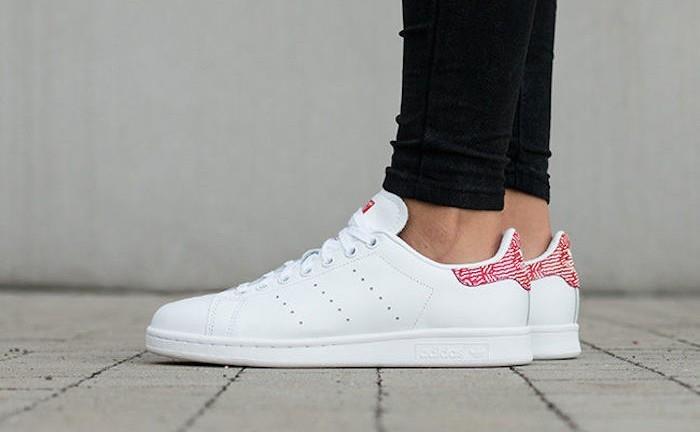 topánky-dámske-tenisky-adidas-originals-stan-smith-all-white-and-red-adidas-originals-smith