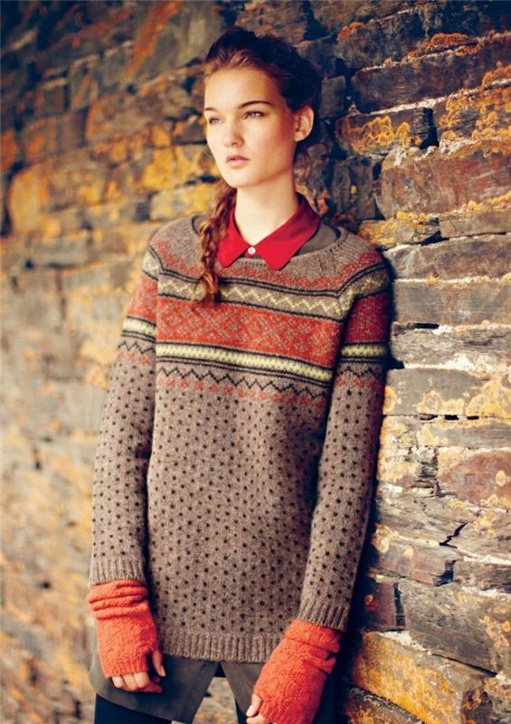 Cool-jacquard-tröja-norsk kvinna-vacker-outfit-i-trend