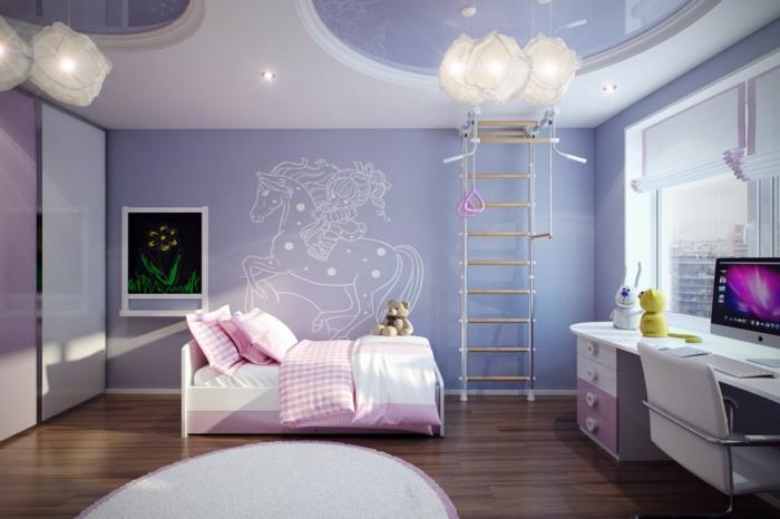 Veľkosť dekorácie-strop-detská izba-v-modrom-s-koňmi