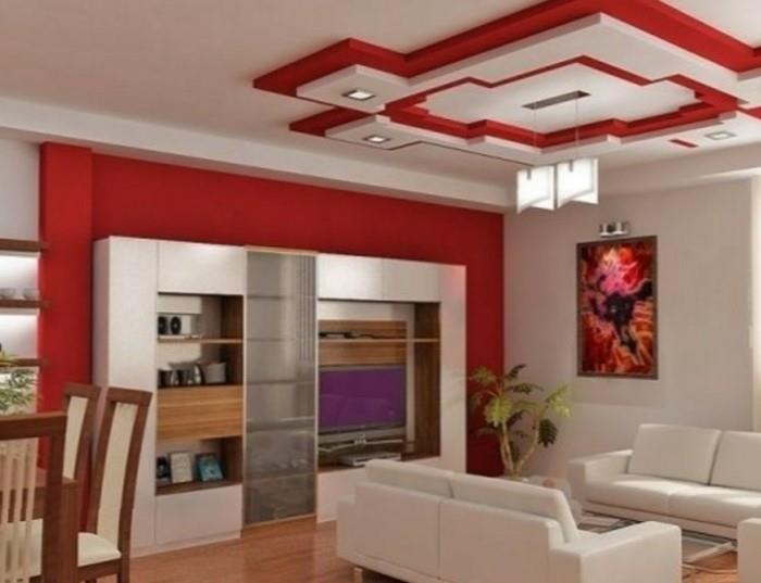 Veľkosť dekorácie-strop-červeno-biele