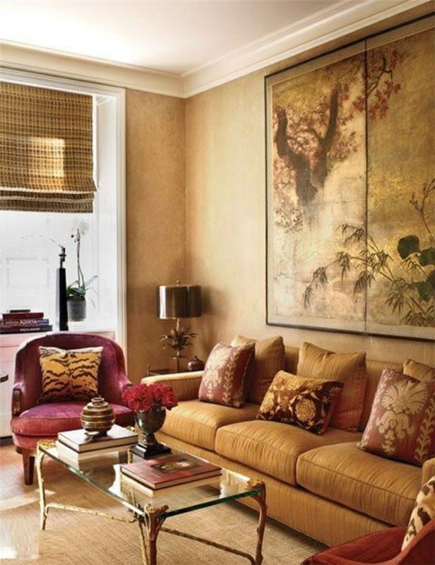Dizajn-interiér-farba-moderná-rustikálna-obývačka