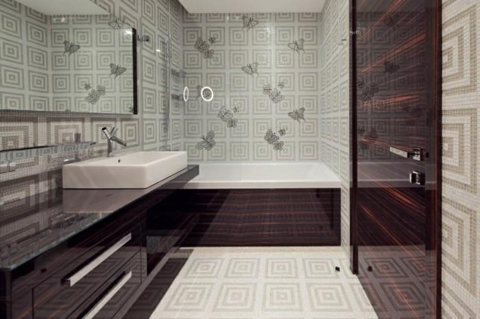 Dizajn-tapeta-na-kúpeľňu-cool-nápad-motýle
