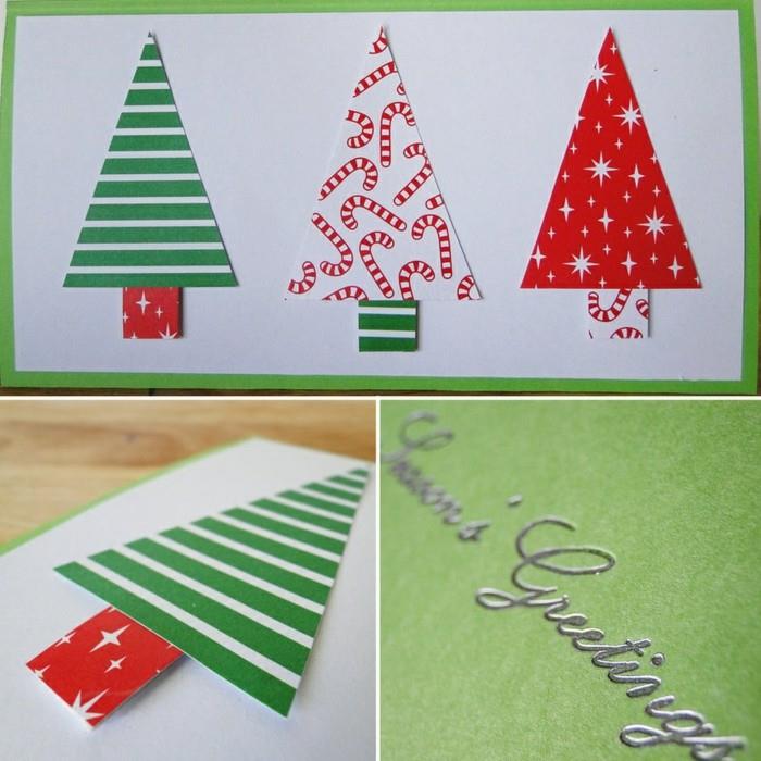 Ganska-jul-kort-att-göra-bästa-önskningar-vackra-gran-grön