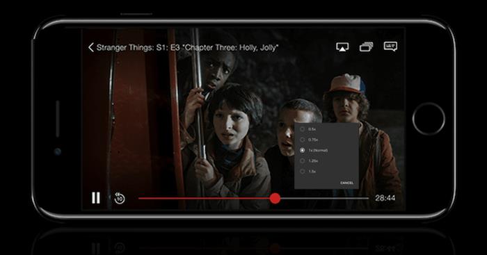 Netflix testuje s určitými predplatiteľmi Androidu novú funkciu na zrýchlenie alebo spomalenie sledovania programu