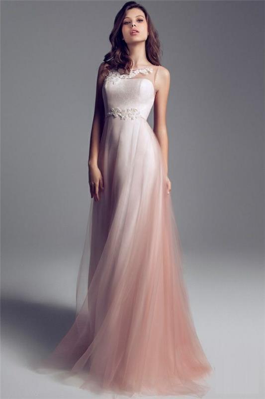 Elegantné-dlhé-ružové-svadobné-šaty