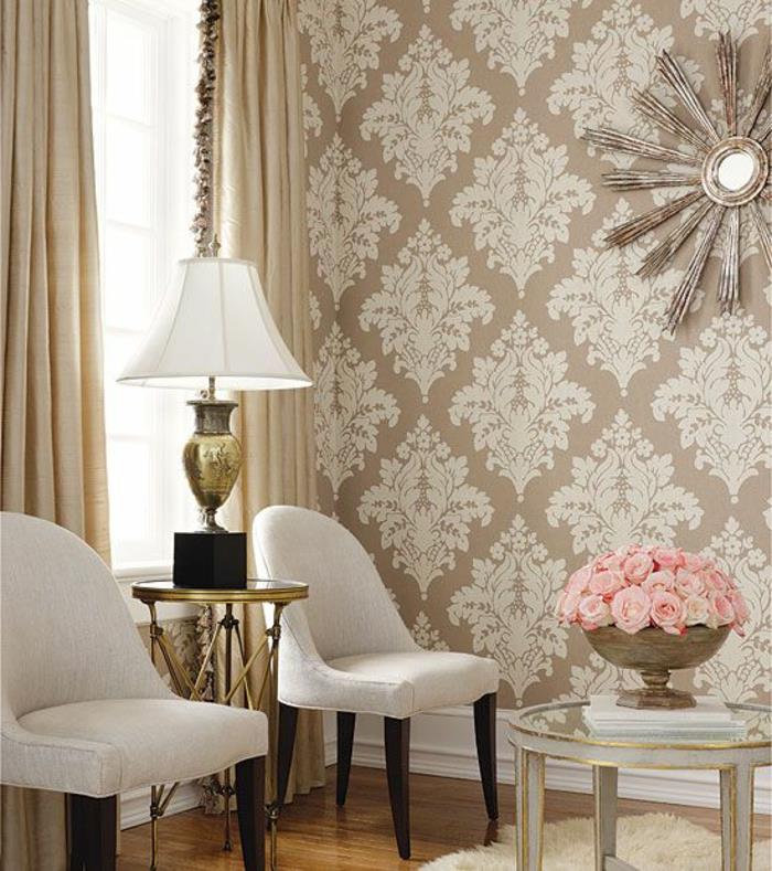 Vardagsrum-välutrustade-tapeter-design-idéer-dekorera-beige