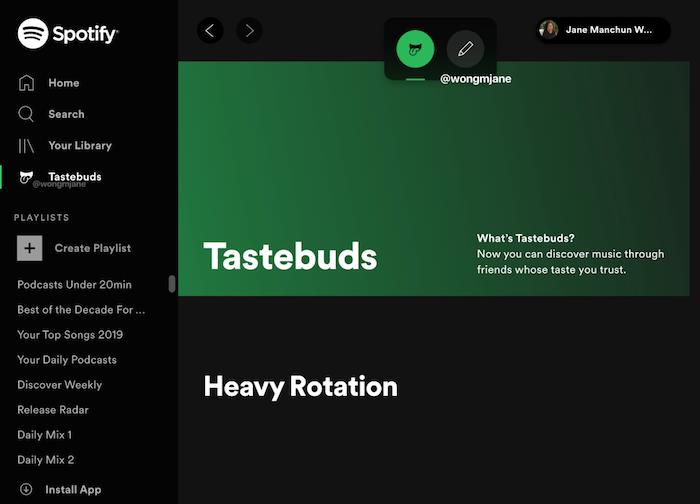 اكتشفت Jane Manchun Wong أن Spotify تختبر حاليًا أداة Tastebuds لتتبع أمثال أصدقائها