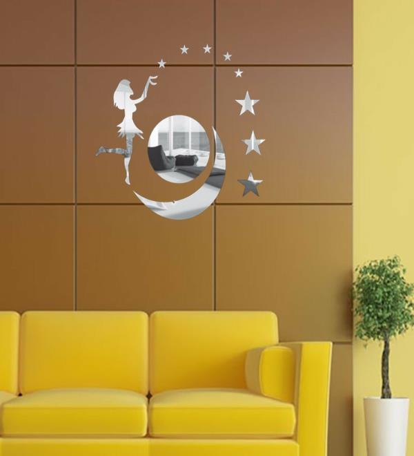 Samolepky-zrkadlo-dekoracia-na stenu-poplatok-hviezdicky