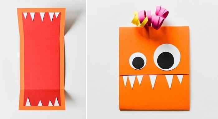 manuell aktivitet halloween primär gör kort glad halloween lätt barn hobby kreativt papper scrapbooking