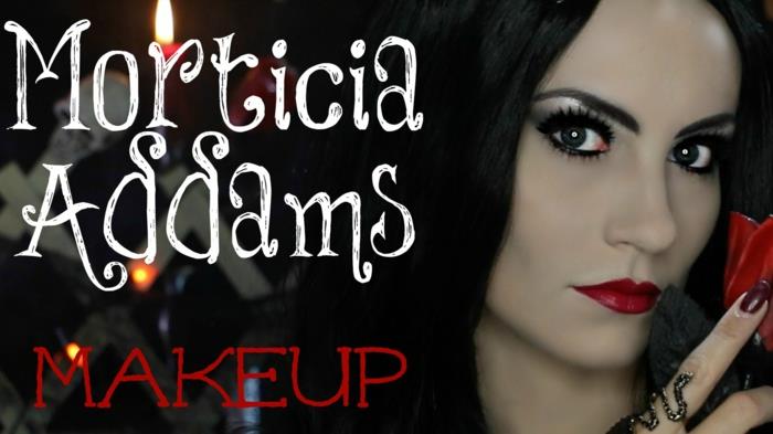 Makeup morticia addams family addams the picture thing how to make up like häxa