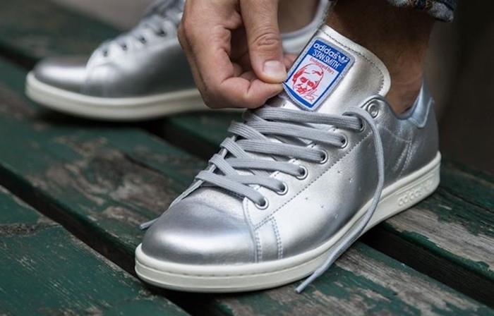 Adidas-originály-stan-smith-strieborná-šedá-limit-muži-ženy