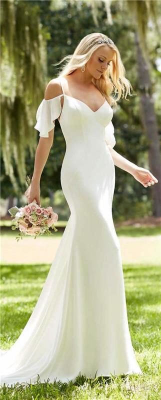 rozkošné-jednoduché-a-elegantné-rozprávkové-rukávové-svadobné šaty