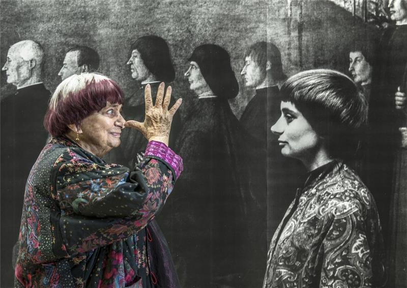 Foto av regissören Agnès Varda, pionjär för 60 -talets nya vågor, som dog vid 90 års ålder