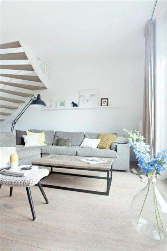 Škandinávska atmosféra-švédsky nábytok-severský nábytok do obývačky-svetlé drevo-švédsky nábytok